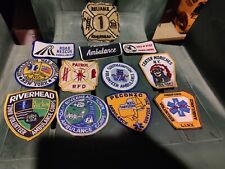 Lot of new & used first responder patches picture