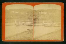 a822, Jesse A. Graves Stereoview, # -, Del Water Gap, Steam Yacht Calypso, 1870s picture