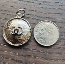Chanel 1pcs Vintage Buttons and Zipper Pulls Stamped Silver picture