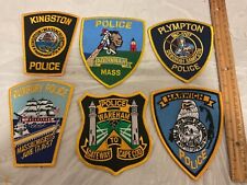 Massachusetts Police collectors patch set 6 pieces all different  patches. picture