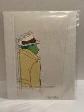 Vintage Fish Police Inspector Gil Animation Cel Production Art 2 Pieces picture