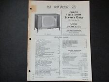 RCA Victor Color Television Service Data 1965 No. T6 CTC16X Series manual picture