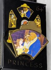 Disney Beauty & The Beast Lenticular Portrait Blind Box Pin Belle & Beast opened picture