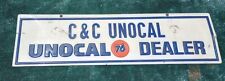 1960s Unocal 76 Advertising Sign. Plastic Embossed. 12 1/4 X 45 picture