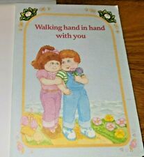 Vintage Cabbage Patch Kids Greeting Card 1983 Girl Boy Love Friendship NOS New  picture