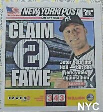 Derek Jeter Elected To The MLB Hall Of Fame New York Post January 22 2020 🔥 picture