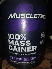 Empty 100% Mass Gainer Muscletech Protein Shake Container 9 in Tall 6 in Wide picture