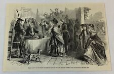 1877 magazine engraving~ WOMEN VOTING IN NEW JERSEY suffrage in the late 1700s picture