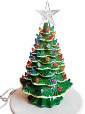 Vintage 16” Lighted Ceramic Christmas Tree Multicolored Lights picture