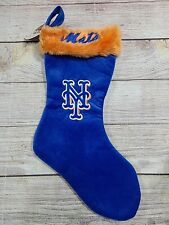 MLB Genuine Merchandise New York Mets Christmas Stocking Blue Orange 17