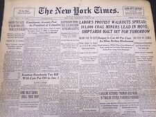 1947 JUNE 25 NY TIMES - EISENHOWER ACCEPTS POST PRESIDENT OF COLUMBIA - NT 5135 picture