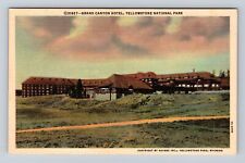 Yellowstone National Park-Grand Canyon Hotel, Antique, Vintage Souvenir Postcard picture