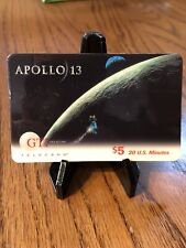 GTI Telecom Telecard Phone Apollo 13 $5 20 US Minutes SAMPLE CARD Moon picture