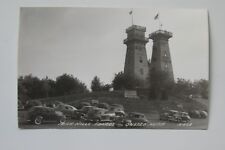 e45 vintage RPPC postcard Michigan MI Onsted Irish Hills Towers old cars picture