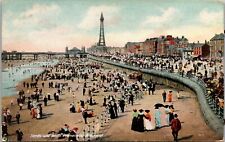 Atlantic City, N. J. New Jersey Sand and South Promenace Blackpool Postcard picture