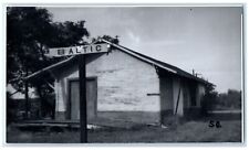 c1960's Baltic South Dakota SD Vintage Train Depot Station RPPC Photo Postcard picture