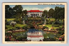 Tulsa OK-Oklahoma, Philbrook Art Museum, Antique, Vintage Souvenir Postcard picture