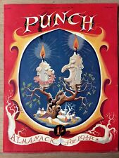 Rowland Emett PUNCH MAGAZINE COVER ONLY Christmas 1947 VINTAGE ORIGINAL Candle picture