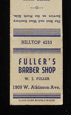 1930s Willens Fuller's Barber Shop W. J. Fuller 1909 W. Atkinson Ave. Milwaukee picture