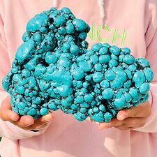 5.51lb Large Natural Green Turquoise Rough Gemstone Crystal Specimen Healing picture