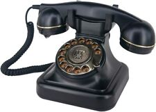 Rotary phone Antique landline phone  black Used for office the home Unique style picture