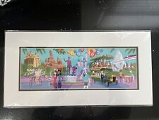 2022 SHAG Disney D23 Expo The Magic Panorama Disneyland Matted Print 20 x 10 NEW picture