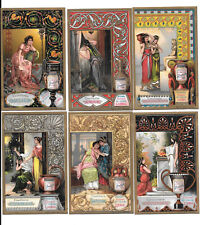 LIEBIG TRADE CARDS, THE EMOTIONS 1905 Set of 6 Cards (S812 French). picture