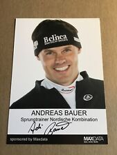 Andreas Bauer, Germany 🇩🇪 Skijump Winter Olympics hand signed  picture