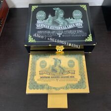 100 pcs German External Loan 1924 $1000 Gold Banknotes Collectibles In Box picture
