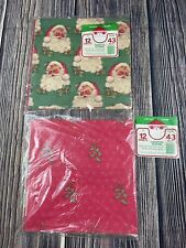 VINTAGE CHRISTMAS WRAPPING PAPER GIFT WRAP BOX FULL 24 FULL SHEETS 20X26 INCH picture