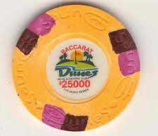 Dunes Casino Las Vegas Nevada $25000 Baccarat Chip 1989 picture
