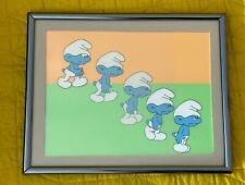 Five Separate cells Genuine Handpainted Animation Cell Smurfs Smurf  picture