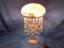 Antique AMERICAN BRILLIANT CUT GLASS lamp, mushroom shade 819  94 picture