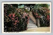 Portland OR-Oregon, Roses Vintage Souvenir Postcard picture