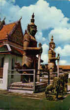 Thailand Thonburi Wat Aroon Chrome Postcard Vintage Post Card picture