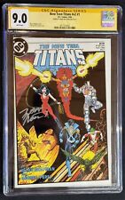 New Teen Titans #v2 #1 CGC 9.0 Signed Marv Wolfman WP picture