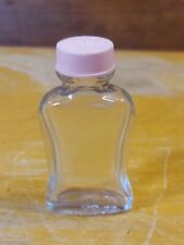 Vintage 1960s Bayer Aspirin Glass Medicine Bottle Pink Lid Pop Top 3” Bottle picture