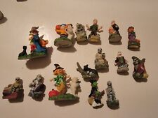Lot Of 15 Miniature Figures Halloween Village Figurines Mini Witch Skeleton Cat picture