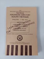 Vtg South Vietnam Department of Defense Tactical Aerodrome Directory Feb 1973 picture