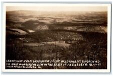 c1920's View From Grandview Point Bald Knob Schellsburg PA RPPC Photo Postcard picture