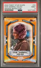 2022 Topps Star Wars Finest Vice Admiral Holdo #93 Orange Refactor PSA 9 POP 1 picture