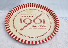 Vintage Scarce Marcovitch Red & White Cigarette Adv Round Tin Tray Plate T1075 picture