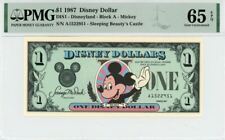 1987 $1 Disney Dollar Mickey PMG 65 EPQ (DIS1) picture