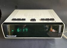 Vintage HONEYBELL  AM/FM Digital Alarm Clock  Space Age White 1970s 80s picture