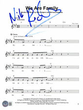 NILE RODGERS SIGNED AUTOGRAPH WE ARE FAMILY MUSIC SHEET BECKETT BAS CHIC picture
