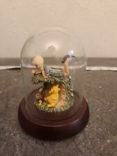 Disney Classic Pooh Piglet Christopher Robin Bell Jar Figurine Michel & Co. RARE picture