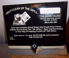 UNIQUE Alaska collectible 1 vial of actual Exxon Valdez oil spill oil from 1989 picture