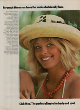 1986 Club Med Pretty Blonde Model Perfect Climate Body Soul Vintage Print Ad picture
