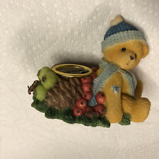 Cherished Teddies Harvest Bear Candle Incest Holder Vintage 1999 No Box picture