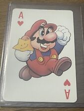 OFFICIAL LICENSED VINTAGE 1989 NINTENDO CARD GAME SUPER MARIO PLAYING CARD RARE picture